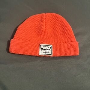 Herschel Supply Company Orange Knit Baby Beanie